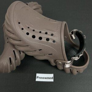 Crocs Echo Clog Truffle Men’s Slip On Sandal 207937-0LF Preowned